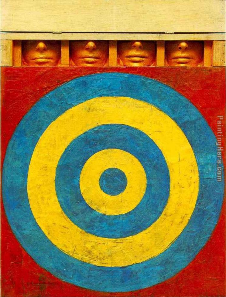 Unknown Artist jasper johns Target with Four Faces